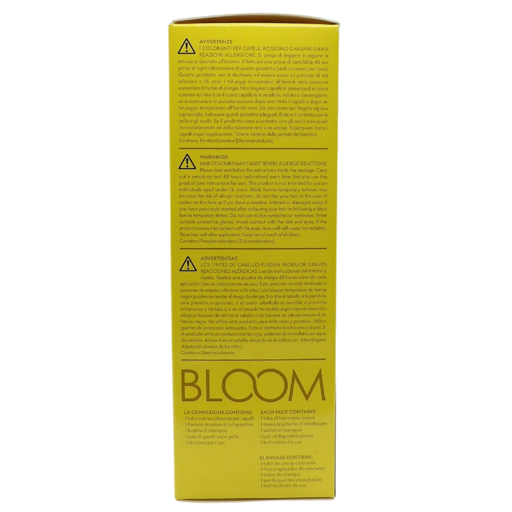 DIKSON Crema Colorante Per Capelli Con Trattamento Rigenerante BLOOM 111 NERO BLU, Con Mix Di Oli Biologici e Cheratina Vegetale, Senza Ammoniaca