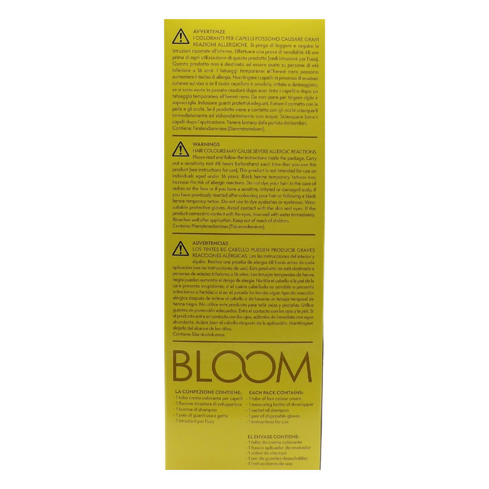 DIKSON Crema Colorante Per Capelli Con Trattamento Rigenerante BLOOM 630 BIONDO SCURO DORATO, Con Mix Di Oli Biologici e Cheratina Vegetale, Senza Ammoniaca