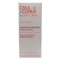 CERA DI CUPRA, Hydra Serum - Siero Acido Ialuronico e Miele di Acacia, Rimpolpa e Risveglia nell'Immediato la Luminosità del Viso, Dermatologicamente Testato, 30 ml
