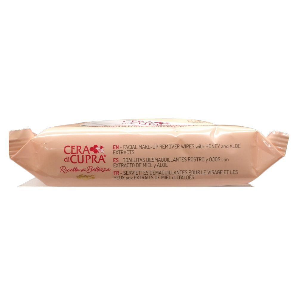 CERA DI CUPRA, Salviettine Struccanti Viso e Occhi. Rimuove Il Trucco, Elimina Le Impurità Della Pelle. Con Estratto Di Miele, Senza Alcool (Confezione Da 20 Salviette)