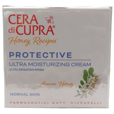 CERA DI CUPRA, Crema Super Idratante PROTETTIVA, Con Miele Di Acacia, Un Vero Nettare Di Bellezza. Per Pelli Normali 50ml