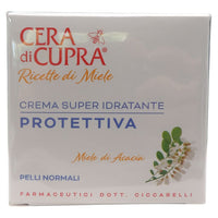 CERA DI CUPRA, Crema Super Idratante PROTETTIVA, Con Miele Di Acacia, Un Vero Nettare Di Bellezza. Per Pelli Normali 50ml