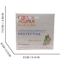 CERA DI CUPRA, Crema Super Idratante PROTETTIVA, Con Miele Di Acacia, Un Vero Nettare Di Bellezza. Per Pelli Normali 50ml