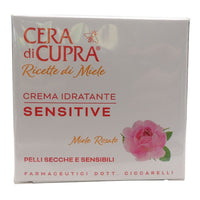 CERA DI CUPRA, Crema Idratante SENSITIVE Per Pelli Secche e Sensibili. Con Miele Rosato Che Lenisce Rossori e Irritazioni 50ml