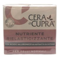 CERA DI CUPRA, Crema Viso NUTRIENTE RIELASTICIZZANTE Con Acido Ialuronico Ed Estratto Di Cotone. Per Pelli Normali 50ml