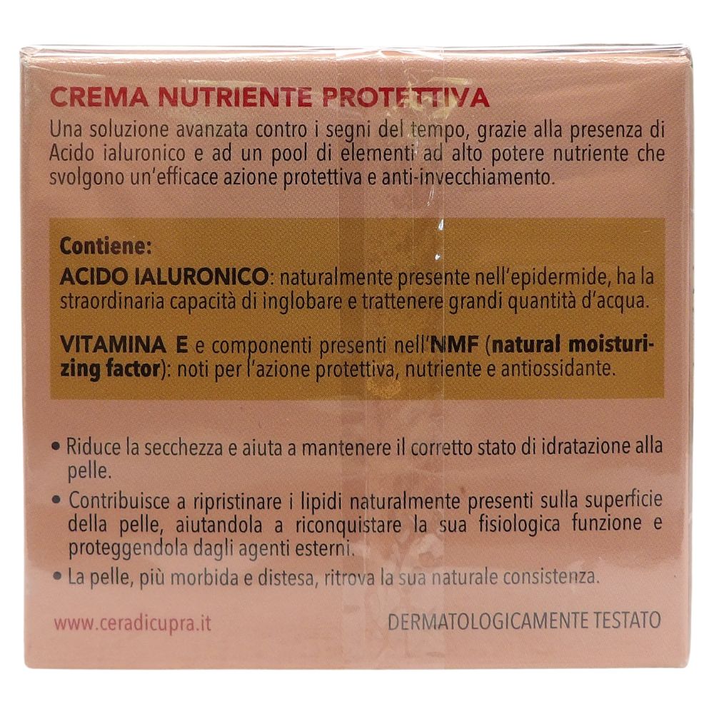 CERA DI CUPRA, Crema Viso NUTRIENTE PROTETTIVA Con Estratto Di Miele e Acido Ialuronico, Per Pelli Secche. Riduce La Secchezza e Aiuta a Mantenere Il Corretto Stato Di Idratazione 50ml