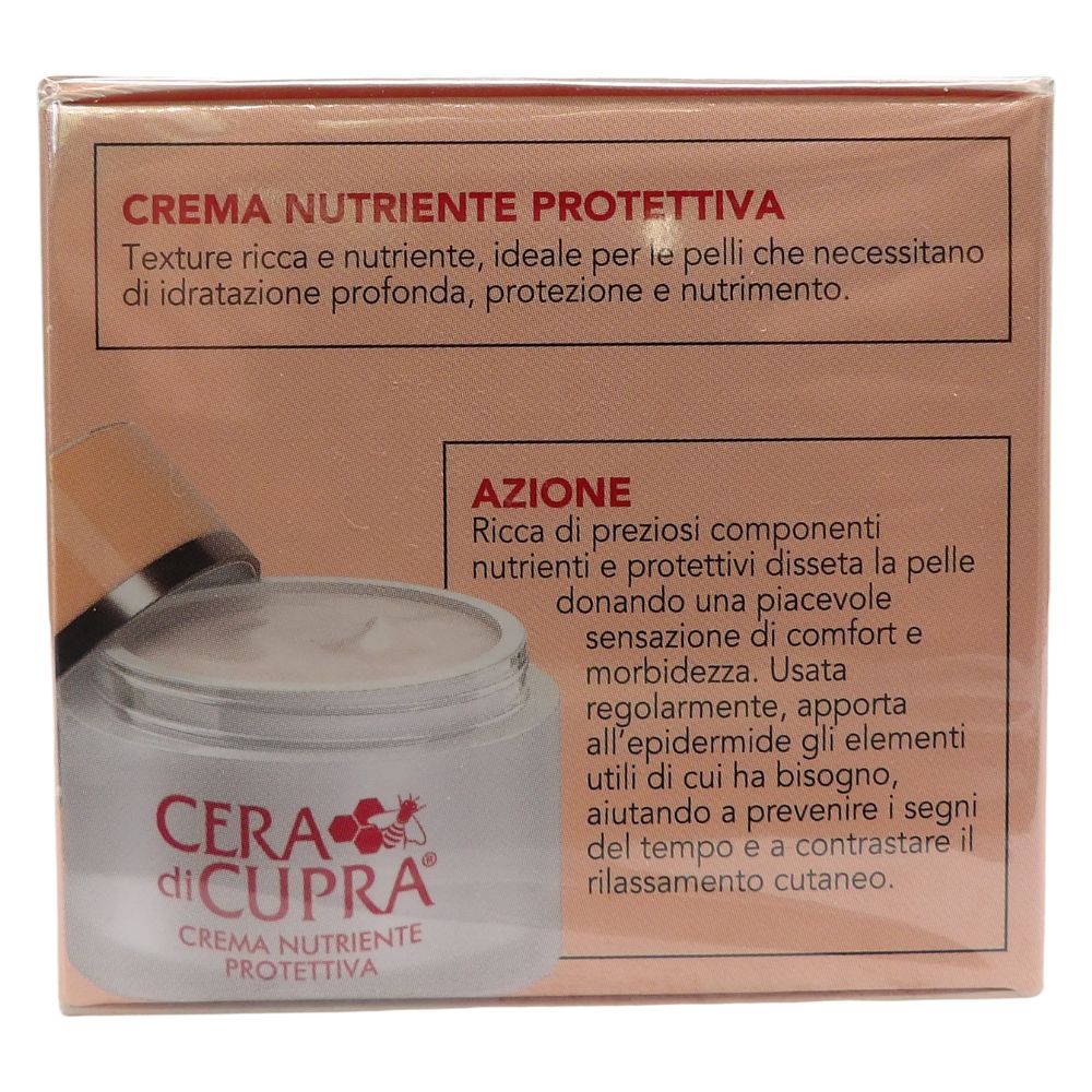 CERA DI CUPRA, Crema Viso NUTRIENTE PROTETTIVA Con Estratto Di Miele e Acido Ialuronico, Per Pelli Secche. Riduce La Secchezza e Aiuta a Mantenere Il Corretto Stato Di Idratazione 50ml