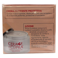 CERA DI CUPRA, Crema Viso NUTRIENTE PROTETTIVA Con Estratto Di Miele e Acido Ialuronico, Per Pelli Secche. Riduce La Secchezza e Aiuta a Mantenere Il Corretto Stato Di Idratazione 50ml