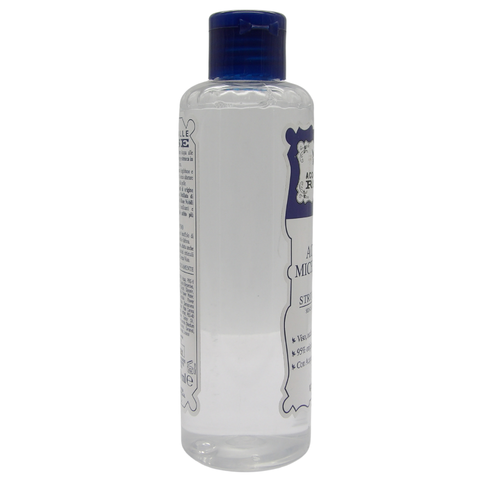 Acqua alle Rose Acqua Micellare Struccante, Detergente Viso Pelli Normali per Viso, Occhi e Labbra, Ingredienti di Origine Naturale, Senza Risciacquo, Senza Parabeni e Saponi, 200 ml