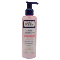Latte Detergente PELLI SENSIBILI Con Estratto Di Rosa Antica. Deterge e Idrata La Pelle, Formula Ipoallergenica, Anti-Arrossamenti 200ml