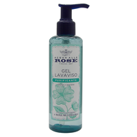 Acqua Alle Rose, Gel Lavaviso Purificante, Deterge e Opacizza, Con Attivi Astringenti Di Rosa Multiflora, Per Pelle Mista e Grassa 200ml