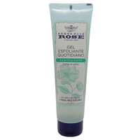 Acqua Alle Rose, Gel Esfoliante Quotidiano, Purificante, Deterge ed Esfolia, Con Attivi Astringenti Di Rosa Multiflora 150ml
