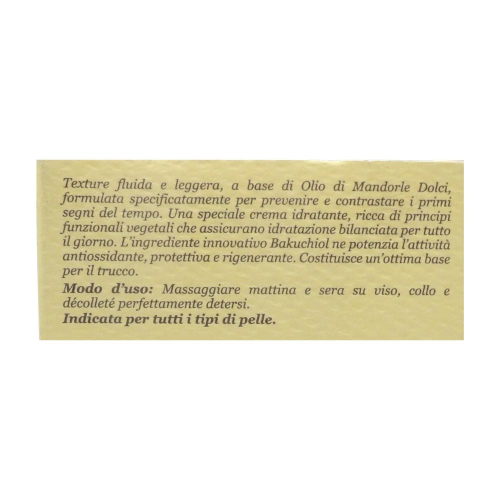 L'ERBORISTICA di Athena's, Crema Viso, Prime Rughe, Idratante. Olio di Mandorle Dolci. 97% Ingredienti di Origine Naturale 50ml