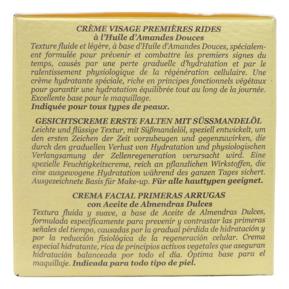 L'ERBORISTICA di Athena's, Crema Viso, Prime Rughe, Idratante. Olio di Mandorle Dolci. 97% Ingredienti di Origine Naturale 50ml