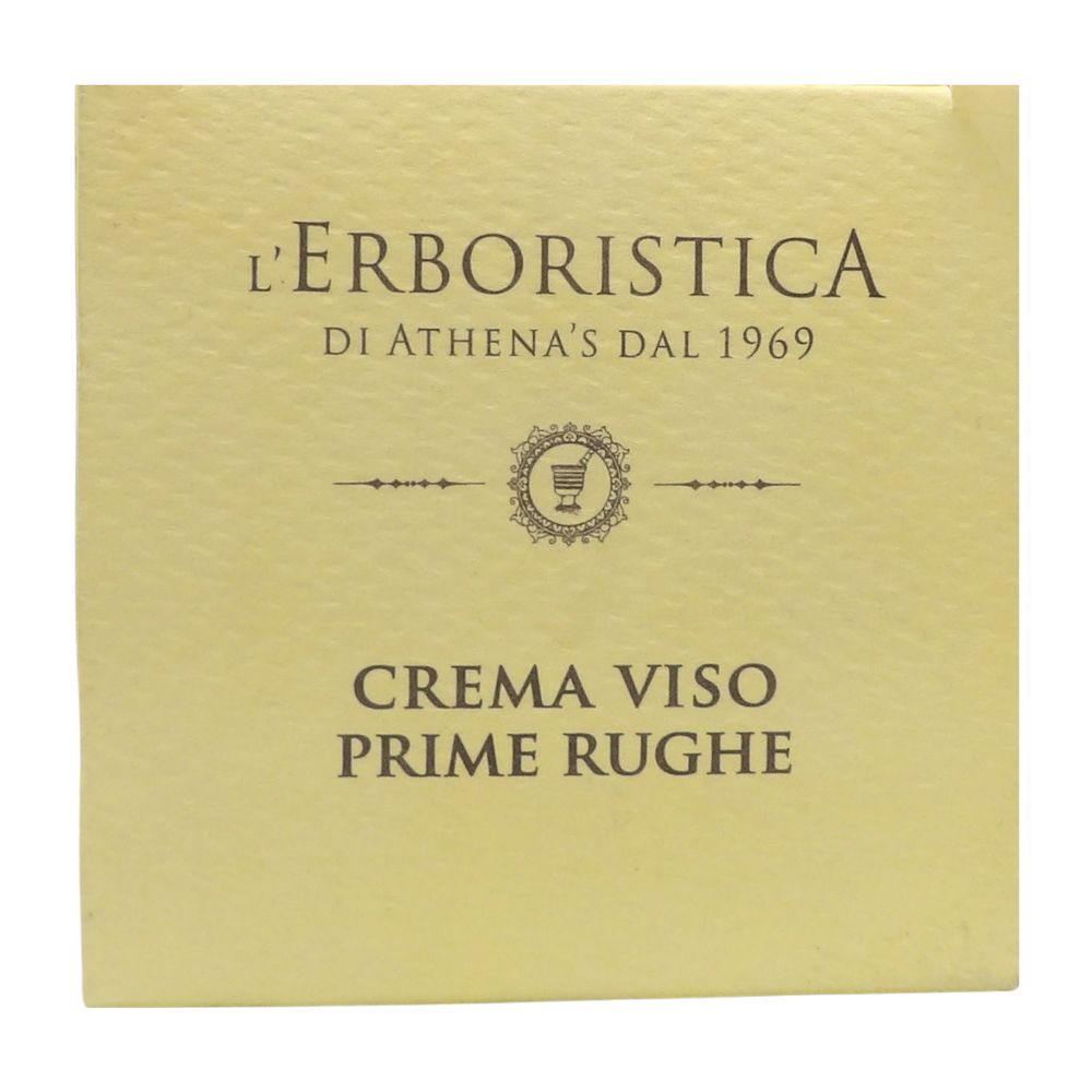 L'ERBORISTICA di Athena's, Crema Viso, Prime Rughe, Idratante. Olio di Mandorle Dolci. 97% Ingredienti di Origine Naturale 50ml