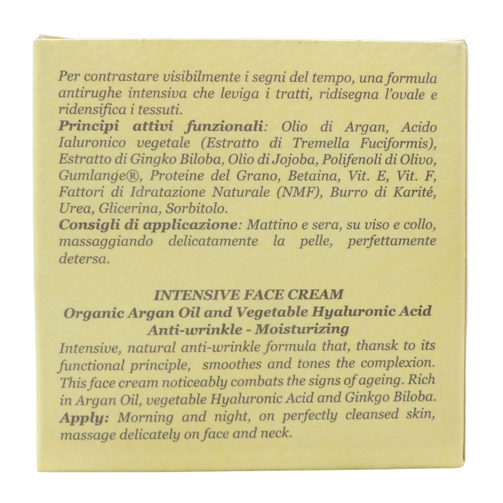 L'ERBORISTICA Athena's - Crema Viso Antirughe - Acido Ialuronico Viso con Olio di Argan, Burro di Karité, Olio di Jojoba e Ginko Biloba - Crema Idratante Viso per Pelle Mista - 50 ml