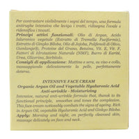L'ERBORISTICA Athena's - Crema Viso Antirughe - Acido Ialuronico Viso con Olio di Argan, Burro di Karité, Olio di Jojoba e Ginko Biloba - Crema Idratante Viso per Pelle Mista - 50 ml