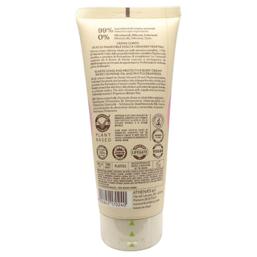 L'ERBORISTICA Athena's – Crema Corpo Profumata, Elasticizzante e Protettiva - Crema Corpo Idratante con Olio di Mandorle Dolci – 200 ml
