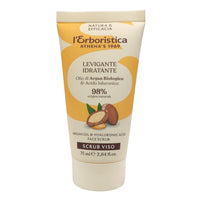 L'ERBORISTICA Athena's, Scrub Viso LEVIGANTE IDRATANTE Con Olio Di Argan Biologico e Acido Ialuronico. Il 98% Degli Ingredienti Sono Di Origine Naturale, 0% Olii Minerali, Siliconi e Coloranti 75ml