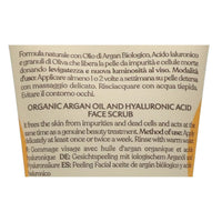 L'ERBORISTICA Athena's, Scrub Viso LEVIGANTE IDRATANTE Con Olio Di Argan Biologico e Acido Ialuronico. Il 98% Degli Ingredienti Sono Di Origine Naturale, 0% Olii Minerali, Siliconi e Coloranti 75ml