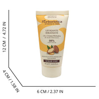 L'ERBORISTICA Athena's, Scrub Viso LEVIGANTE IDRATANTE Con Olio Di Argan Biologico e Acido Ialuronico. Il 98% Degli Ingredienti Sono Di Origine Naturale, 0% Olii Minerali, Siliconi e Coloranti 75ml