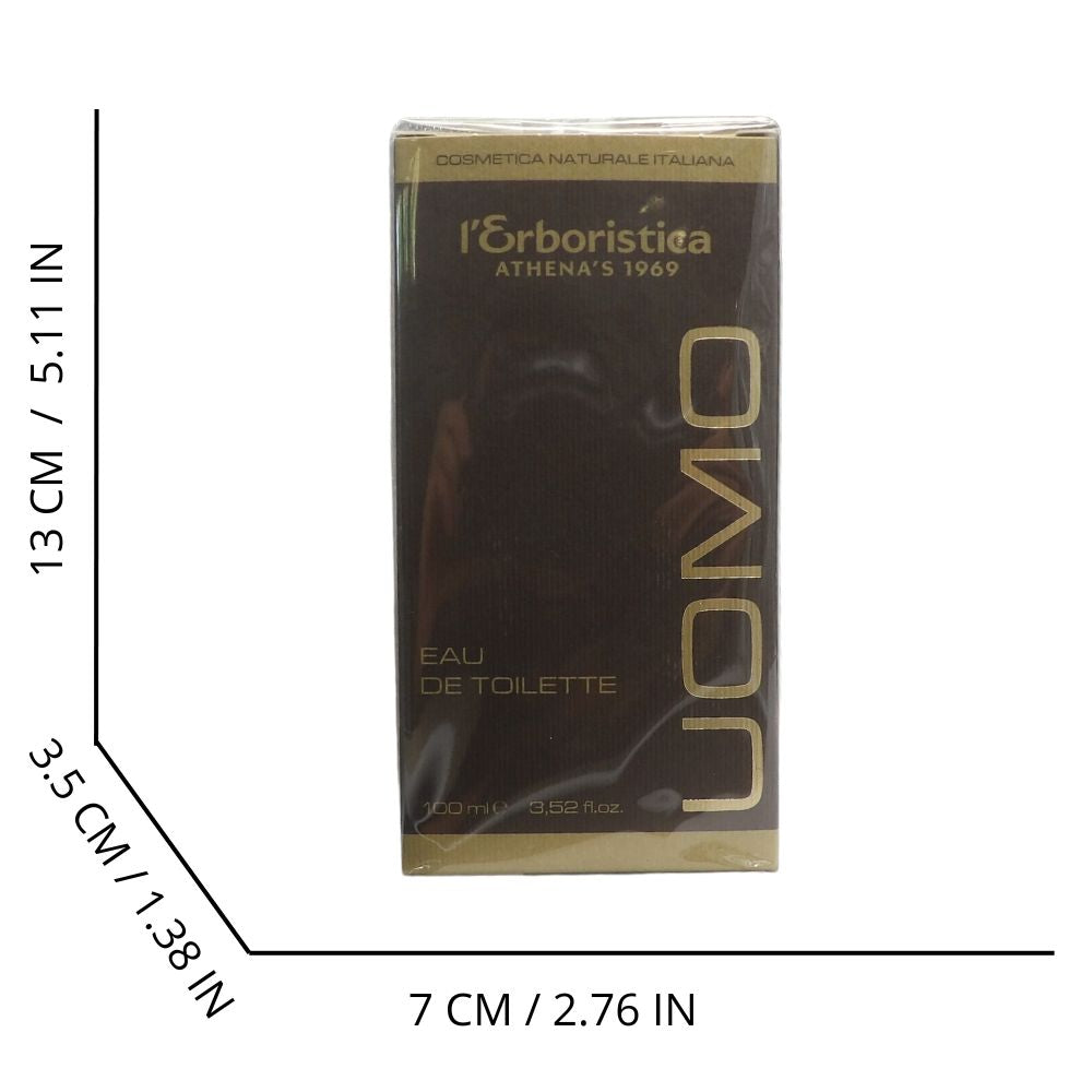 L'ERBORISTICA di Athena's, Eau De Toilette Uomo, Fragranza Magnetica Ed Avvolgente, Speziata e Legnosa 100ml
