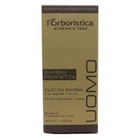 L'ERBORISTICA di Athena's, Olio Da Barba, 100% Naturale, 7 Oli Vegetali + Vit. E. Barba Perfetta, Forte, Morbida e Lucida 30ml