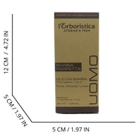 L'ERBORISTICA di Athena's, Olio Da Barba, 100% Naturale, 7 Oli Vegetali + Vit. E. Barba Perfetta, Forte, Morbida e Lucida 30ml