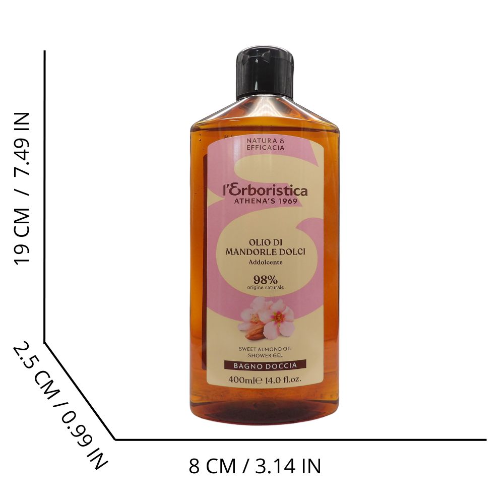 L'ERBORISTICA di Athena's, Doccia Mousse MANDORLE DOLCI 400 Ml. Saponi e cosmetici