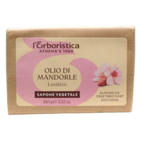 L'ERBORISTICA di Athena's, Saponetta Vegetale OLIO DI MANDORLE Lenitivo 100g