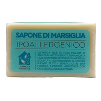 SAPONIFICIO VENEZIANO Sapone Solido Bucato a Mano MARSIGLIA Ecologico Con OLIO ESSENZIALE DI LAVANDA. Ideale Per Pretrattare, Rimuovere Le Macchie Rispettando Colori e Tessuti 300g