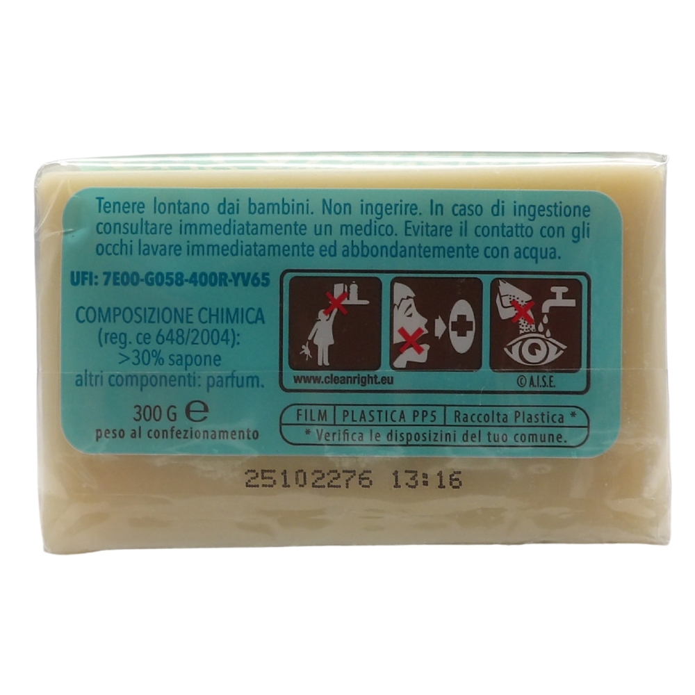 SAPONIFICIO VENEZIANO Sapone Solido Bucato a Mano MARSIGLIA Ecologico Con OLIO ESSENZIALE DI LAVANDA. Ideale Per Pretrattare, Rimuovere Le Macchie Rispettando Colori e Tessuti 300g