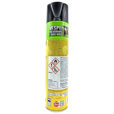 Zig Zag Spray Vespaio Power, VESPE, CALABRONI E LORO NIDI Specialist. Super Getto Pompiere Oltre 5 Metri - Per Esterni 600ml