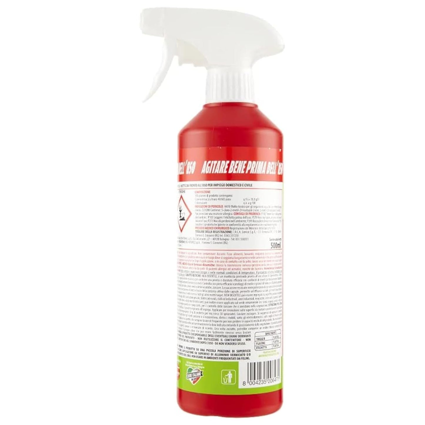 Zig Zag Insetticida Spray Habitat Multinsetto Microincapsulato. Inodore, Ideale Per Cimici, Mosche, Zanzare, Scarafaggi, Formiche, Zecche, Prodotto A Lento Rilascio 500ml