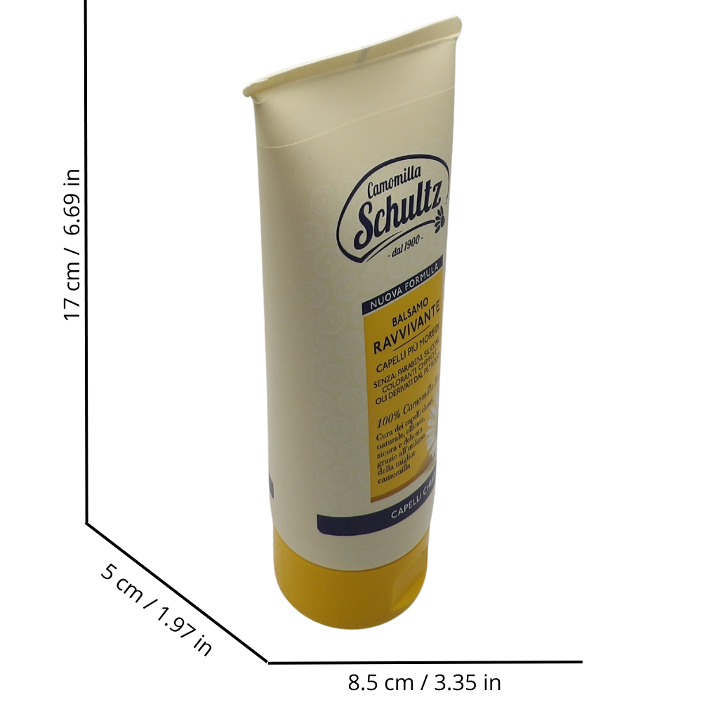 SCHULTZ Balsamo Ravvivante, 100% Camomilla Bio per Capelli Chiari, Dona Lucentezza, 200ml