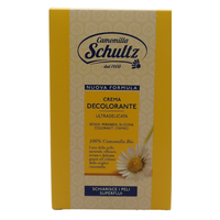 SCHULTZ Crema Decolorante Ultradelicata, 100% Camomilla Bio, Schiarisce i Peli Superflui, 50 + 25ml