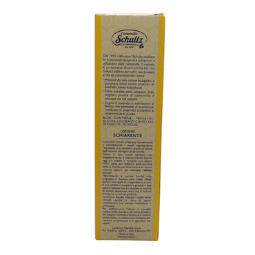 SCHULTZ Lozione Schiarente ad Azione Graduale, 100% Camomilla Bio per Capelli Chiari, 150ml