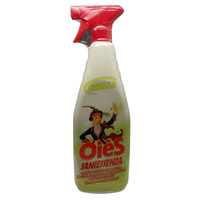 OIES Detergente Spray Sanissenza, Il Miglior Formulato Che Profuma, Igienizza e Spolvera Ambienti e Superfici. Rimuove Germi e Batteri. Disponibile In Varie Profumazioni 750ml GIALLA
