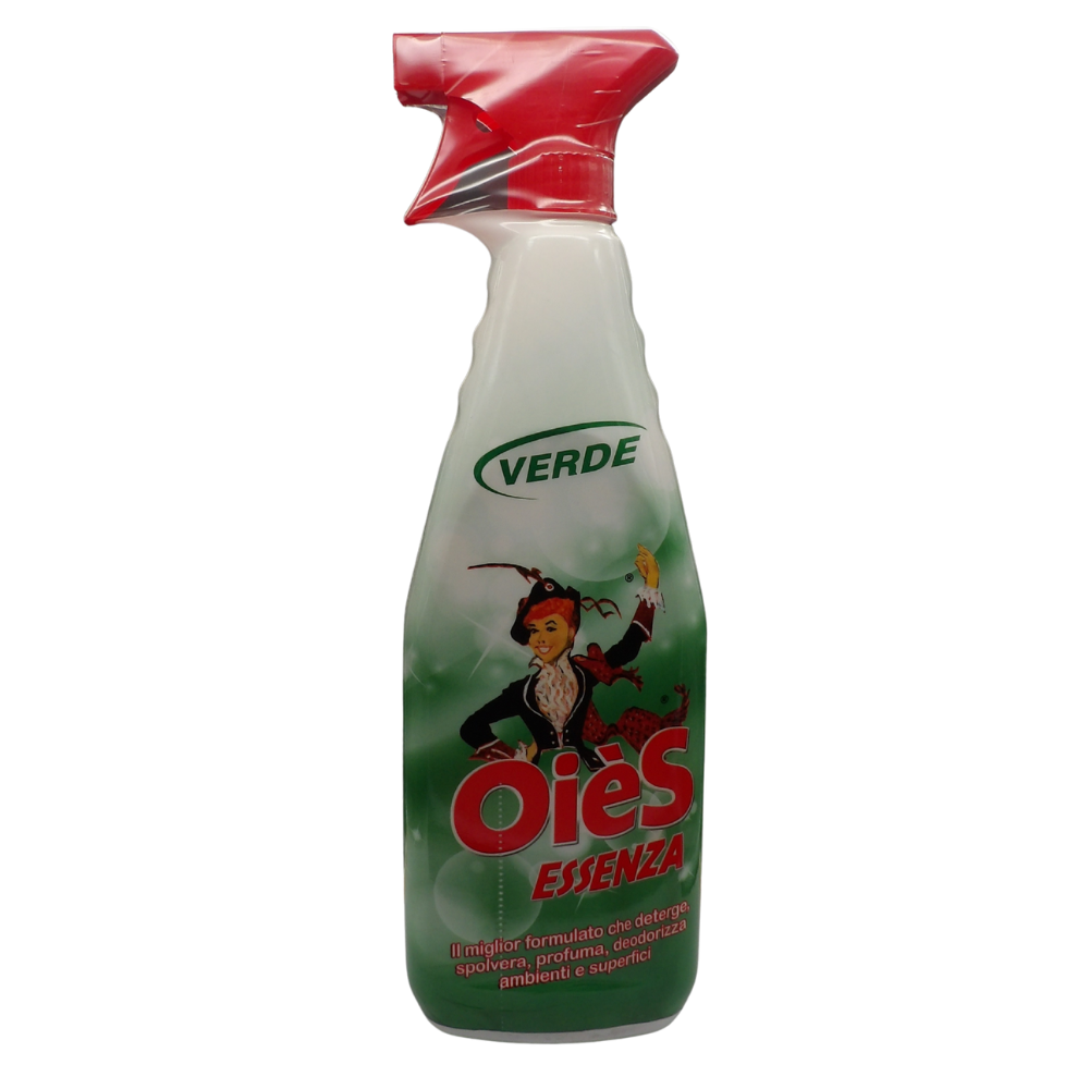 OIES Detergente Spray Sanissenza, Il Miglior Formulato Che Profuma, Igienizza e Spolvera Ambienti e Superfici. Rimuove Germi e Batteri. Disponibile In Varie Profumazioni 750ml VERDE