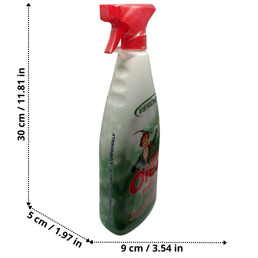 OIES Detergente Spray Sanissenza, Il Miglior Formulato Che Profuma, Igienizza e Spolvera Ambienti e Superfici. Rimuove Germi e Batteri. Disponibile In Varie Profumazioni 750ml VERDE