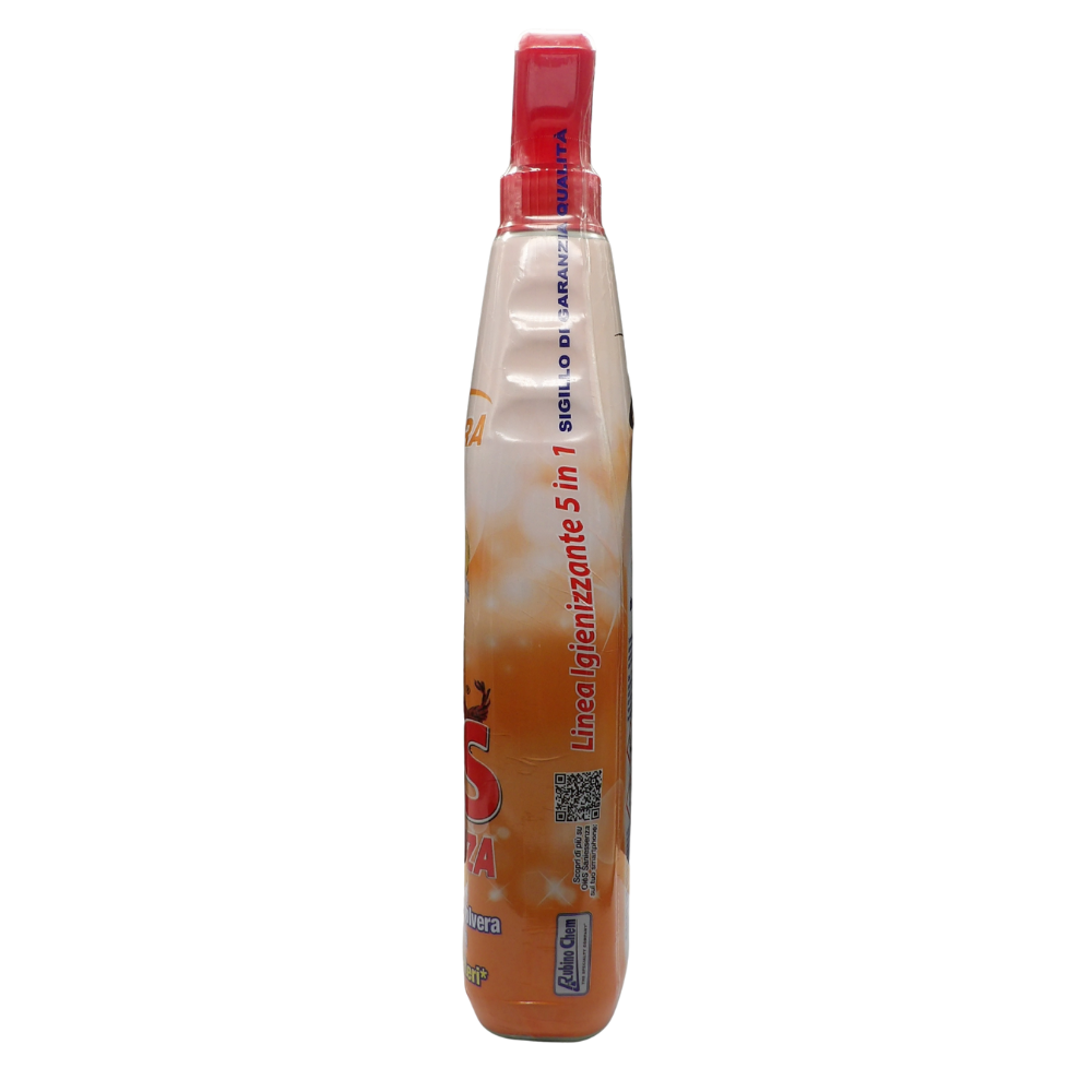 OIES Detergente Spray Essenza, Il Miglior Formulato Che Profuma, Igienizza e Spolvera Ambienti e Superfici. Rimuove Germi e Batteri. Disponibile In Varie Profumazioni 750ml AMBRA