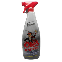 OIES Detergente Spray Sanissenza, Il Miglior Formulato Che Profuma, Igienizza e Spolvera Ambienti e Superfici. Rimuove Germi e Batteri. Disponibile In Varie Profumazioni 750ml BIANCA