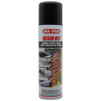 MA-FRA Bomboletta Spray RESIN OFF, Elimina Senza Fatica Ogni Traccia Di Resina Cristallizzata e Salsedine Dalla Carrozzeria, Senza Danneggiare Le Parti Trattate 250ml