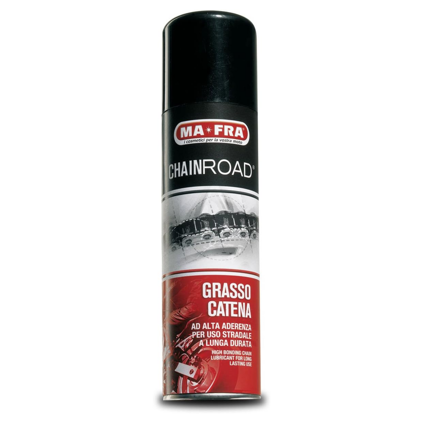 Ma-Fra 1133198 Chainroad Grasso Catena per Moto, Rosso, 250 ml