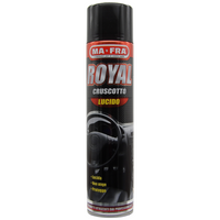 MA-FRA Spray Pulisci Cruscotto Royal Effetto Lucido. Consente di Ottenere Un'Efficace Azione Ultra Brillante, Pulente e Protettiva sulle Plastiche 600ml