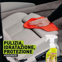 Mafra, Trattamento 3in1 Pelle, Pulisce, Idrata e Protegge le Superfici Interne dell'Auto, con Aloe Vera e Cere Naturali, Previene la Formazione di Grinze e Screpolature, Formato 500ml