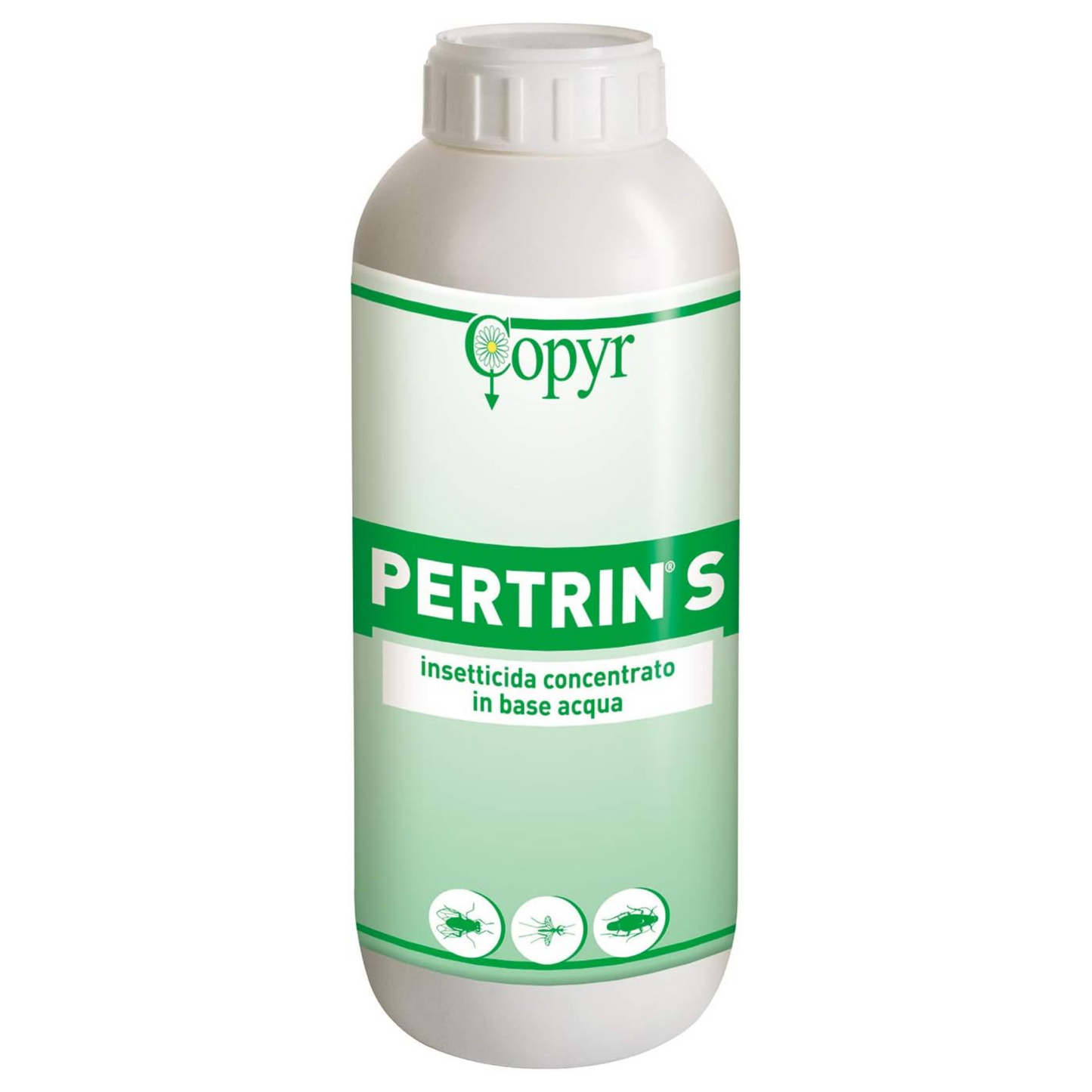 COPYR Pertrin S - Insetticida Concentrato Multisetto per Insetti Volanti e Striscianti, Ambienti Domestico, Civile e Industriale, Elevato Potere Abbattente e Snidante, 1 LT