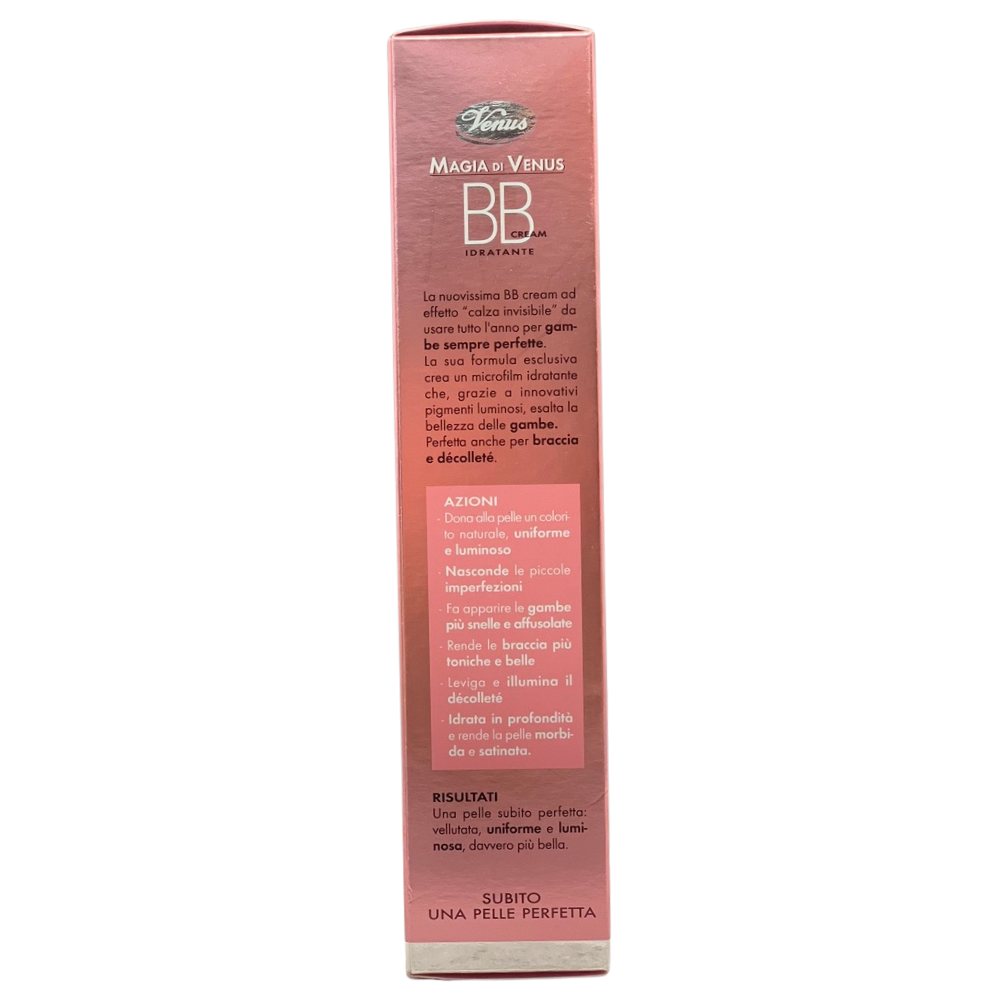 VENUS BB Cream Idratante, Senza Calze, Uniforma il Colorito, Minimizza le Imperfezioni, Fa Apparire le Gambe più Snelle e Affusolate, Anche per Braccia e Decollete 150ml
