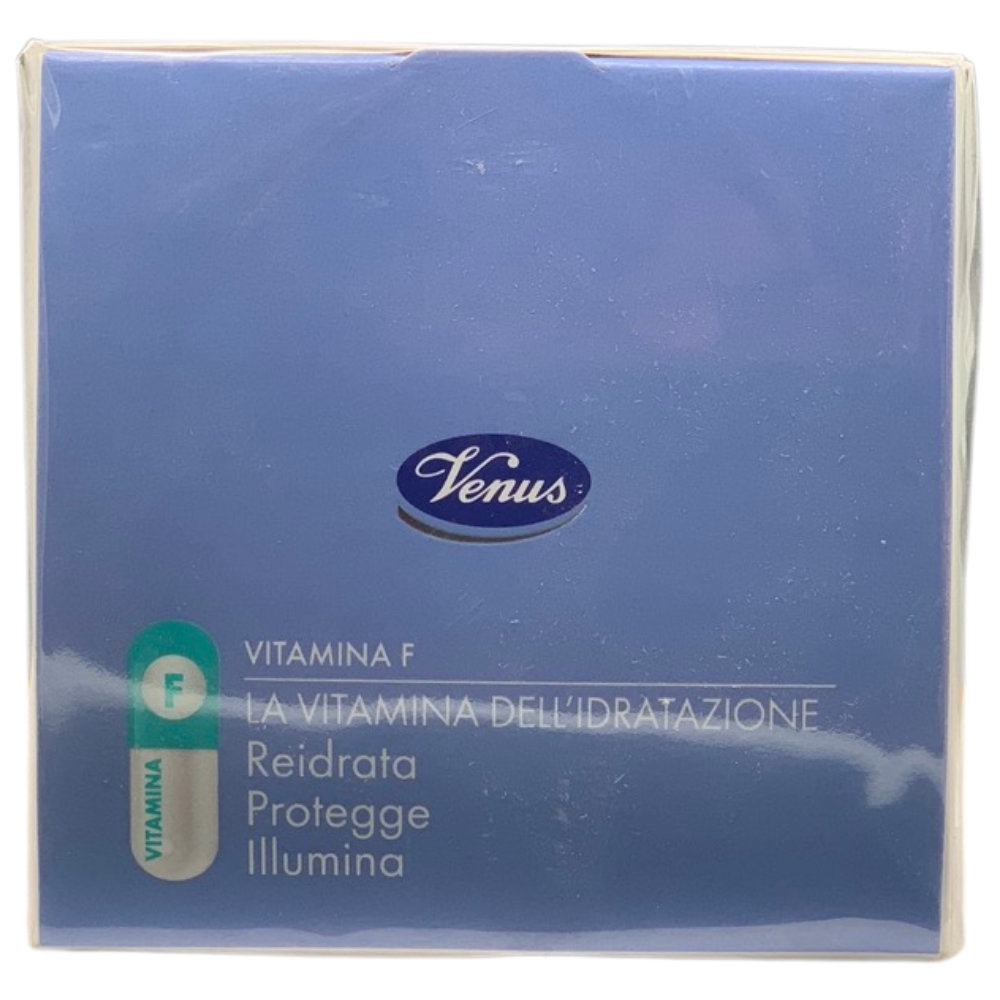 VENUS Crema Viso Idratante AQUA24, Protettiva. Per Pelli Normali e Miste, Con Vitamina F e Acido Ialuronico. Vera Ricarica Di Idratazione, Assicura Freschezza e Luminosità 50ml