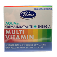 VENUS Crema Idratante+Energia AQUA24 MULTI VITAMIN, Per Una Pelle In Piena Salute e Vitalità. Con Una Straordinaria Infusione Di Vitamine 50ml